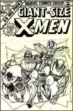 Original pencils for Giant-Size X-Men #1